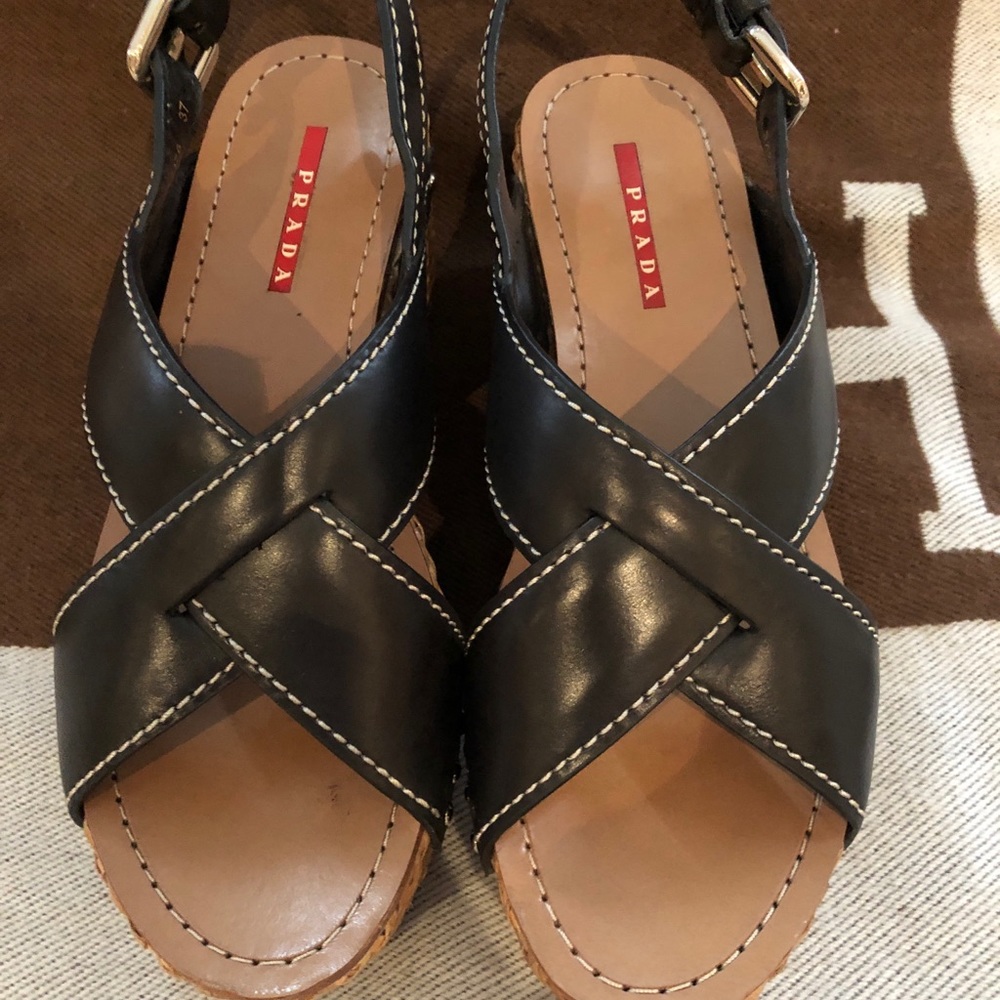 Prada wedges